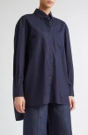 Max Mara Mozart Button-down Shirt In Blue