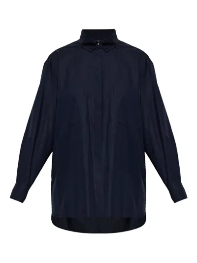 Max Mara Mozart Pocket Shirt In Blue