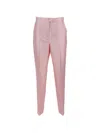 Max Mara Studio Pantalone Lungo Mseorata In Pink