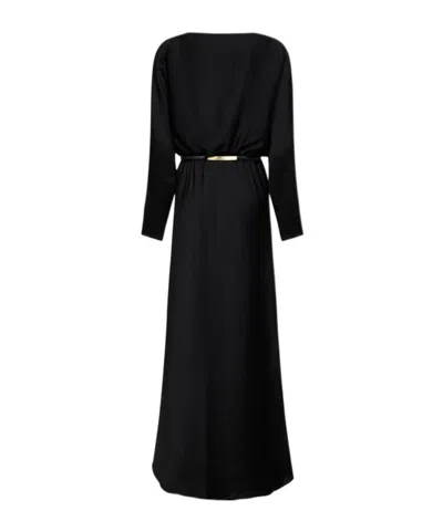 Max Mara Msepentola Cagoule Belted Dress In Black