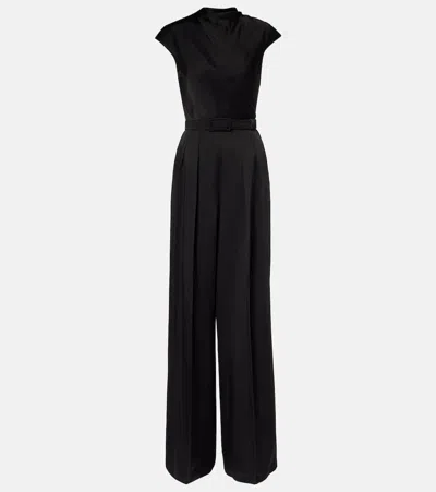 Max Mara Msevespa Cutout Satin Jumpsuit In Multi