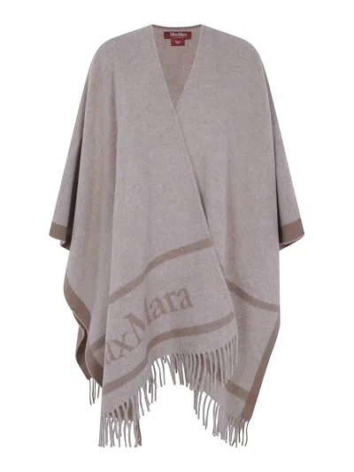 Max Mara Mst Pirania Cape In Brown