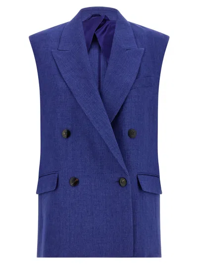 Max Mara Mstaia Vest In Blue