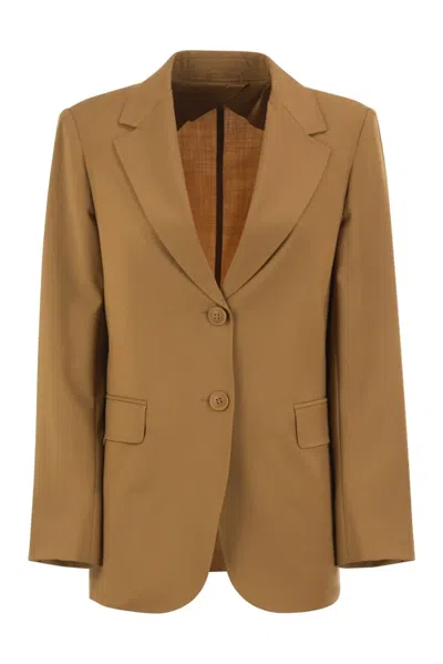 MAX MARA MAX MARA MSTASSENZI – PURE VIRGIN WOOL SINGLE-BREASTED BLAZER