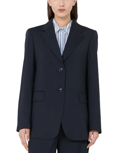 Max Mara Mstassenzi Wool Blazer In Blue
