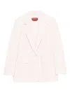 Max Mara Long-sleeved Suit Jacket In Pink