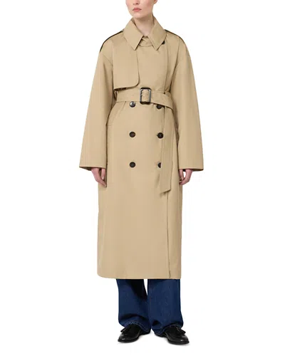 Max Mara Mstcharme Colonial Raincoat In Brown