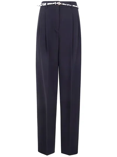Max Mara "mstcorvino" Long Trousers In Blue