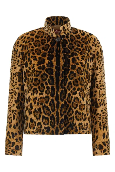 Max Mara 'mstedro' Jacket In Brown