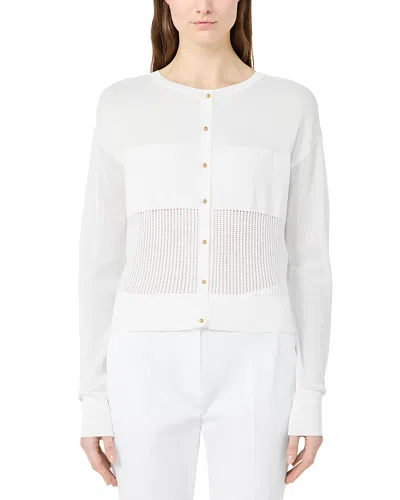 Max Mara Msteguale Top In White