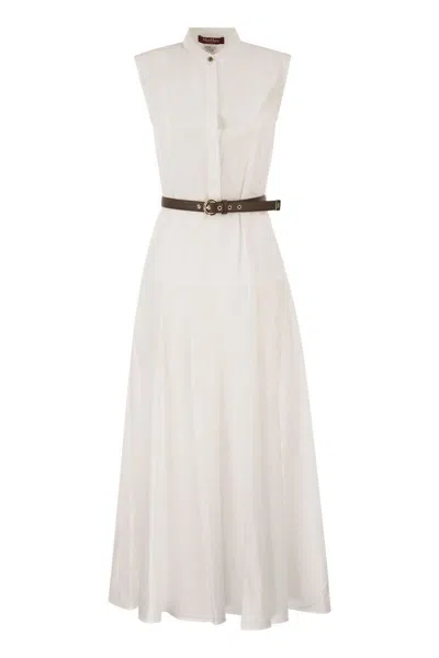 Max Mara Mstgesto - Cotton Poplin Circle Skirt In Multi