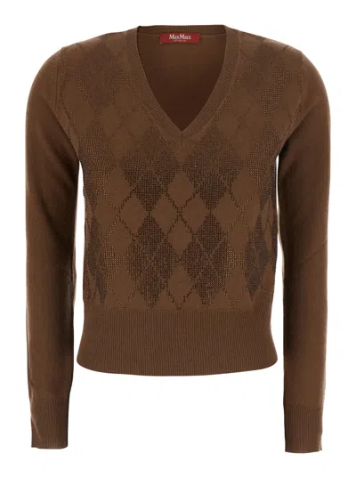 Max Mara Mstliuti Sweater In Brown
