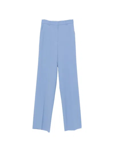 Max Mara Mstquasar Wool Trousers In Blue