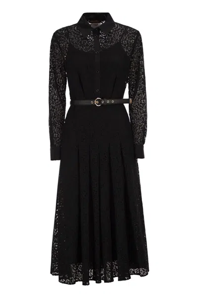 Max Mara Mstricordo - Lace Shirt Dress In Black