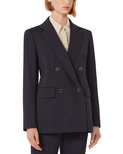 Max Mara Mstriviera Blazer In Blue
