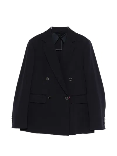 Max Mara Mstriviera Double-breasted Jacket In Black