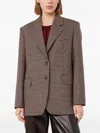 Max Mara Mstsalice Check-pattern Virgin-wool Blazer In Multi