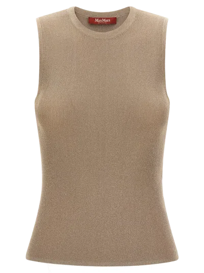 Max Mara Mstsante Tank Top In Beige