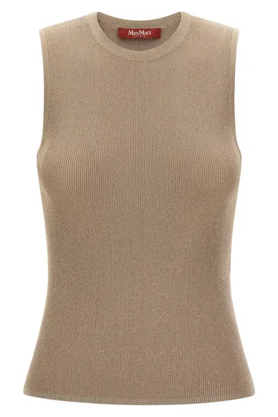 Max Mara 'mstsante' Top In Beige