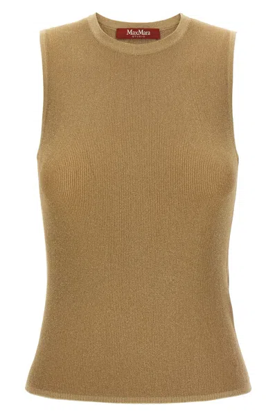 Max Mara 'mstsante' Top In Gold