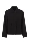 Max Mara Studio Boxy Fit Jacket In Black