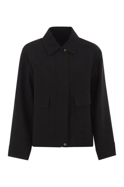 MAX MARA MAX MARA MSTSAUNA - BOXY TRIACETATE JACKET WITH PATCH POCKETS
