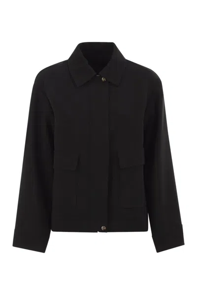 MAX MARA MAX MARA MSTSAUNA - BOXY TRIACETATE JACKET WITH PATCH POCKETS