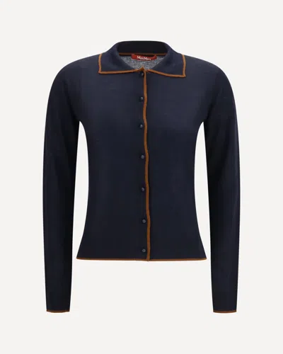 Max Mara Msttarga Cardigan In Blue