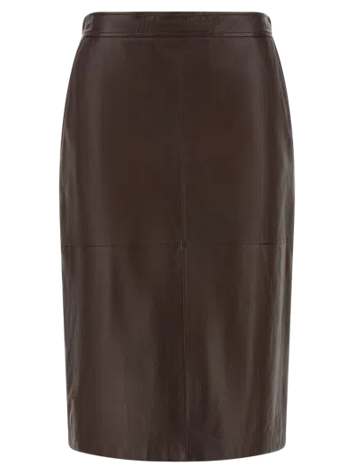 Max Mara Msttimore Skirt In Brown