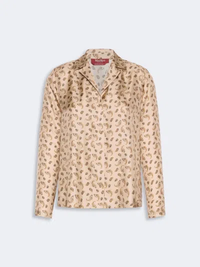 Max Mara Studio Mstudente Jacket Beige In Brown