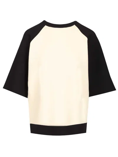 Max Mara Mstvelo Viscose Knit Ss Tshirt Knitwear Multicolor