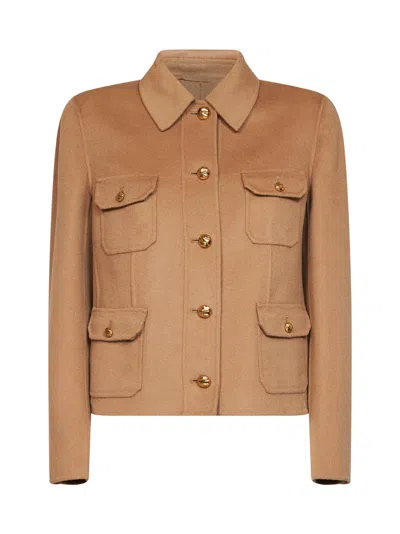Max Mara Mstvenere Jacket In Camel