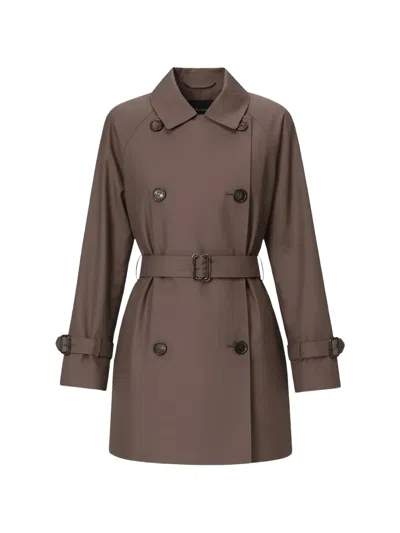 Max Mara Mtccalle Belted Cube Coat In Brown