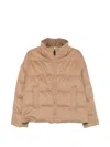 Max Mara Mtcmora Down Jacket In Beige