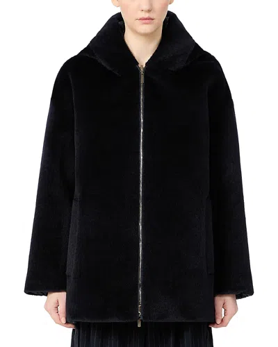 Max Mara Mtcolivia Reversible Down Coat In Blue