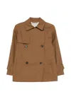 Max Mara Mtczeno Button Jacket In Brown