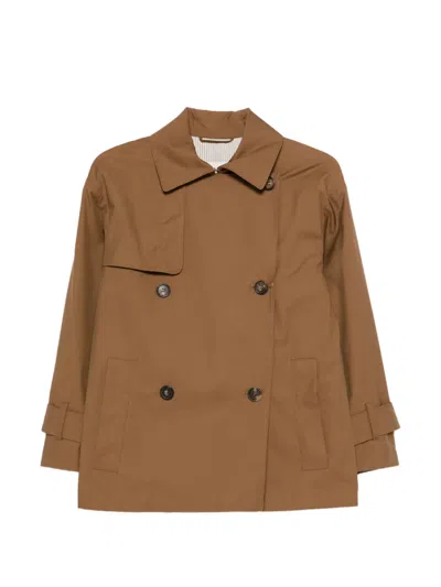 Max Mara Mtczeno Button Jacket In Brown