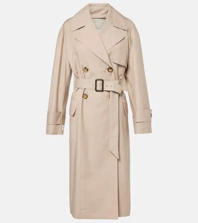 MAX MARA MTRENCH COTTON-BLEND TWILL TRENCH COAT
