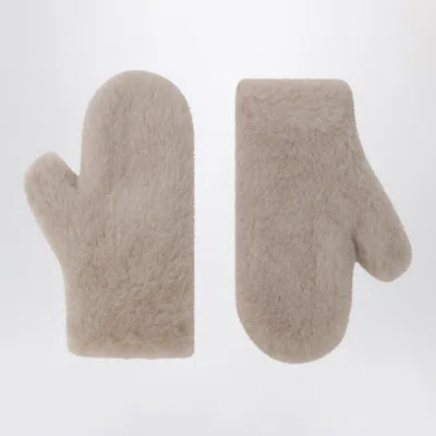 Max Mara Muffole In Teddy Made Of Alpaca And In Neutral