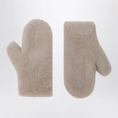 Max Mara Muffole In Teddy Made Of Alpaca And Wool In Sand