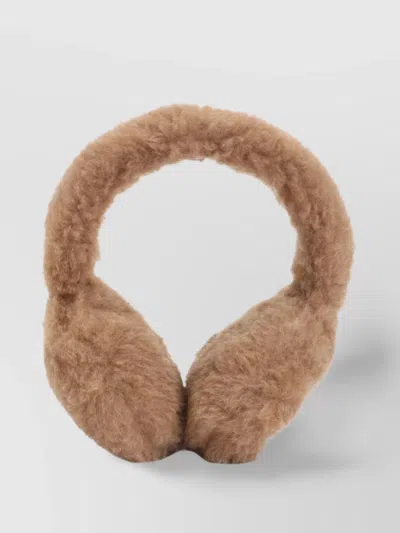 Max Mara Muffy Earmuff Monogram Wool Silk Blend