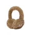 Max Mara Alpaca And Cashmere Teddy Fabric Earmuffs In Brown