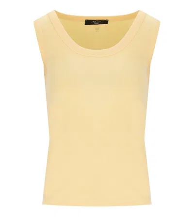 Max Mara Multic Yellow Ribbed Top