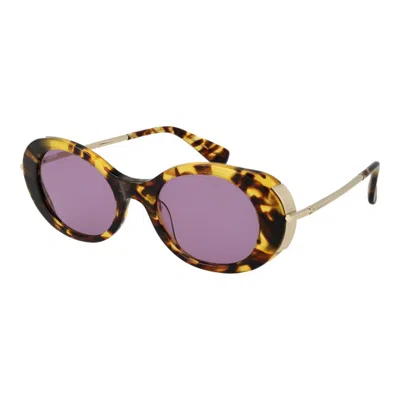 Max Mara Multicolor Acetate Sunglasses In Gray