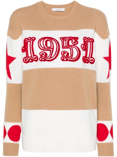 MAX MARA MULTICOLOR DIRCE 1951-MOTIF STRIPED JUMPER
