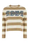 Max Mara Multicolor Embroidered Wool Sweater