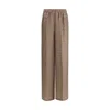 Max Mara Vischio Printed Silk Satin Wide-leg Pants In Multi