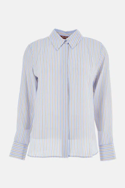 MAX MARA WOMEN MULTICOLOR SILK SHIRT, M LUXURY SHIRTS FOR WOMEN DARVEYS