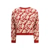 Max Mara Multicolor Viscose Sweatshirt In Red