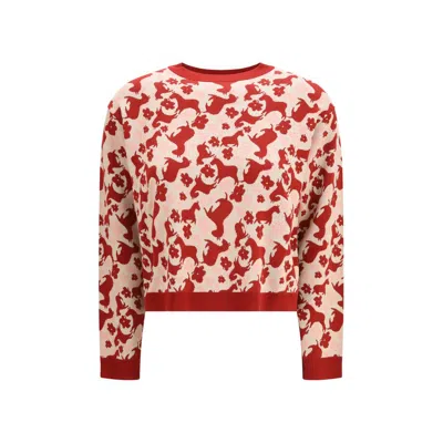 Max Mara Multicolor Viscose Sweatshirt In Red